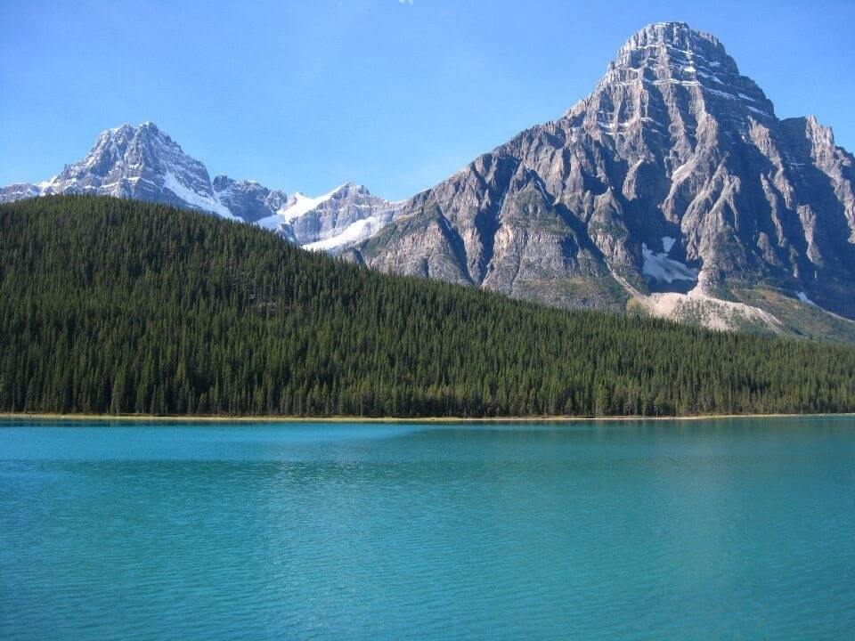 在賈斯珀國家公園（Jasper National Park）公路上的風景